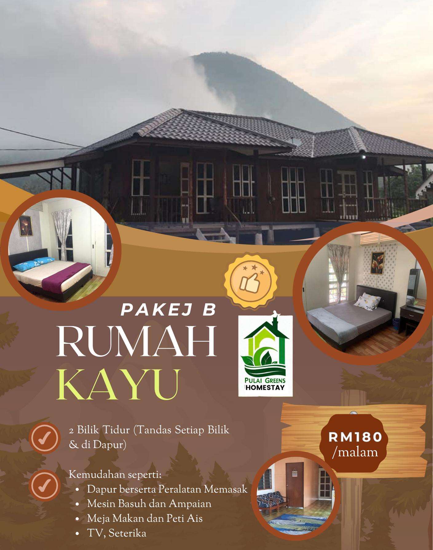 rumah kayu merbau
